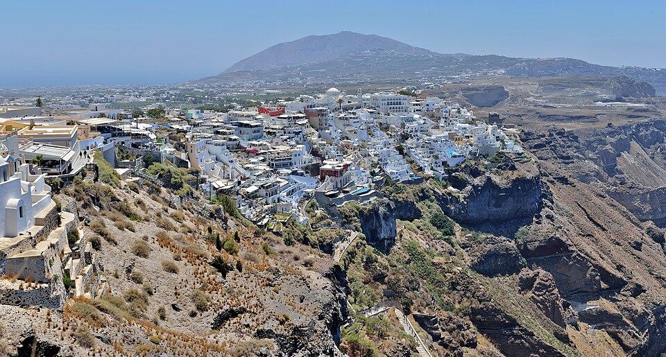 Grecia — imagine ilustrativă: Thira (Santorini) - Fira-01.jpg
