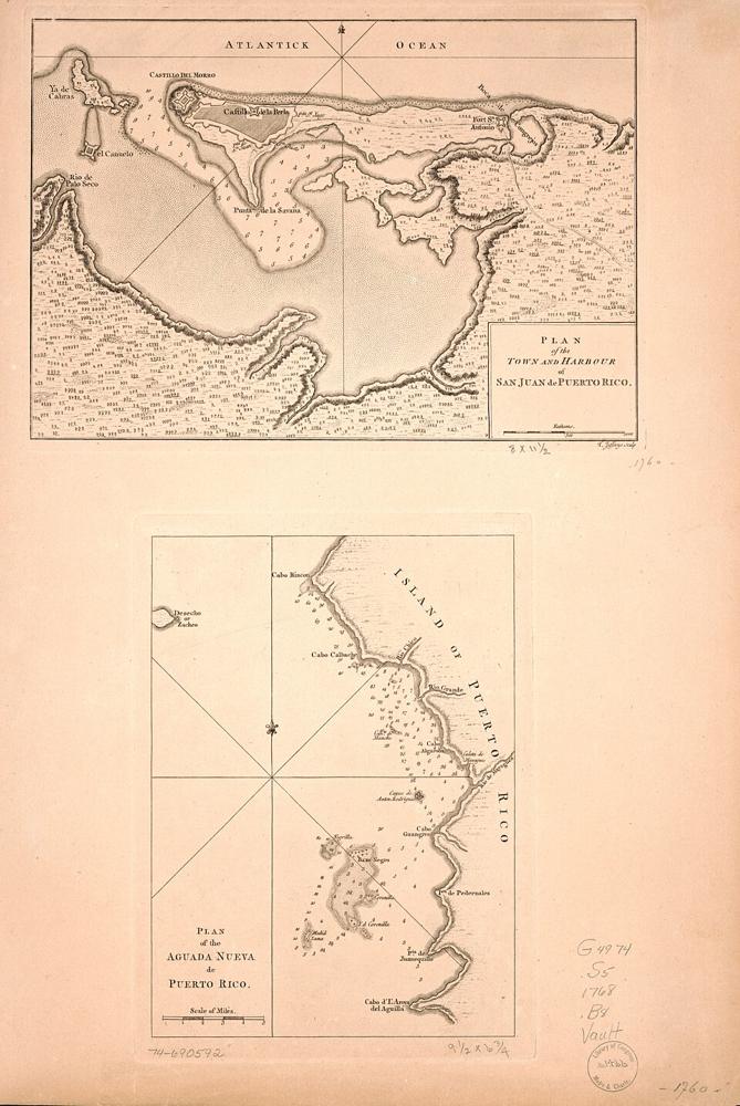 San Juan — imagine ilustrativă: Plan of the town and harbour of San Juan de Puerto Rico LOC 74690592.jpg